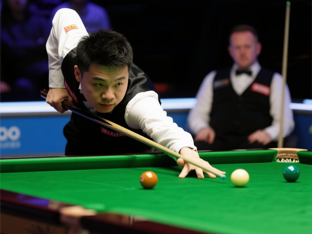 赵心童力克韦克林晋级四强,惊艳斯诺克世锦赛 在对阵韦克林的比赛中,赵心童的冷静与精准